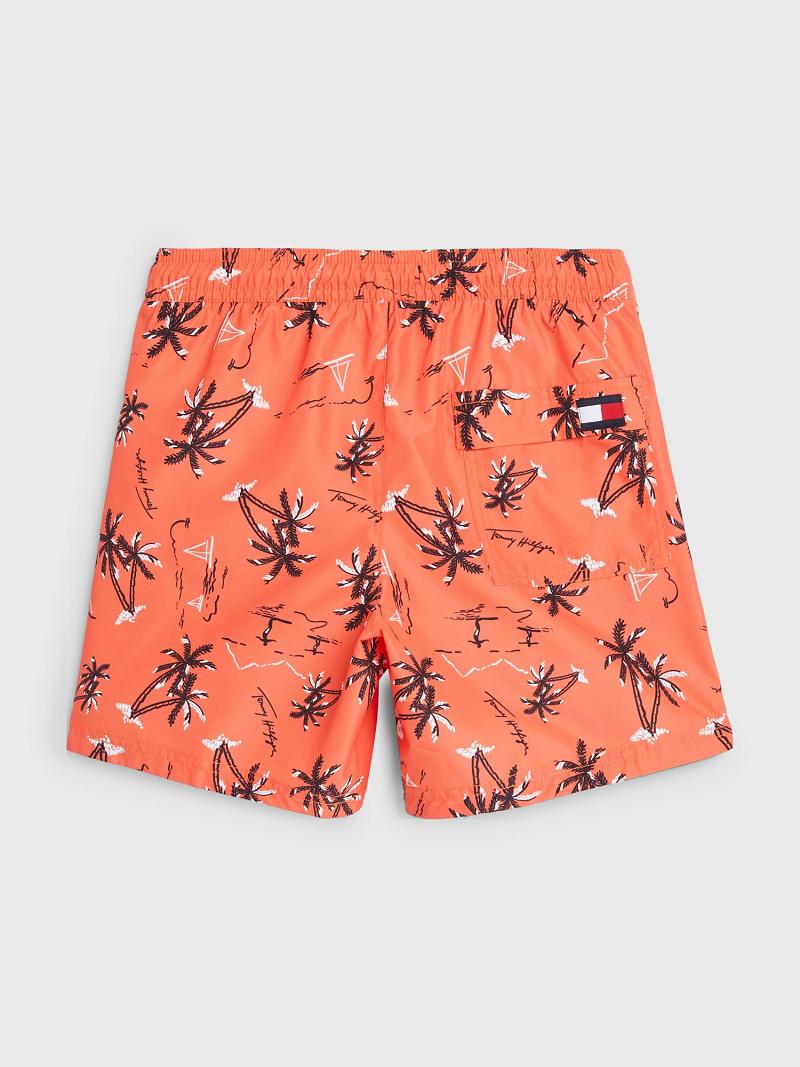 Fiú Tommy Hilfiger Surfer Trunk Úszóruhák Narancssárga | HU 2238DFM